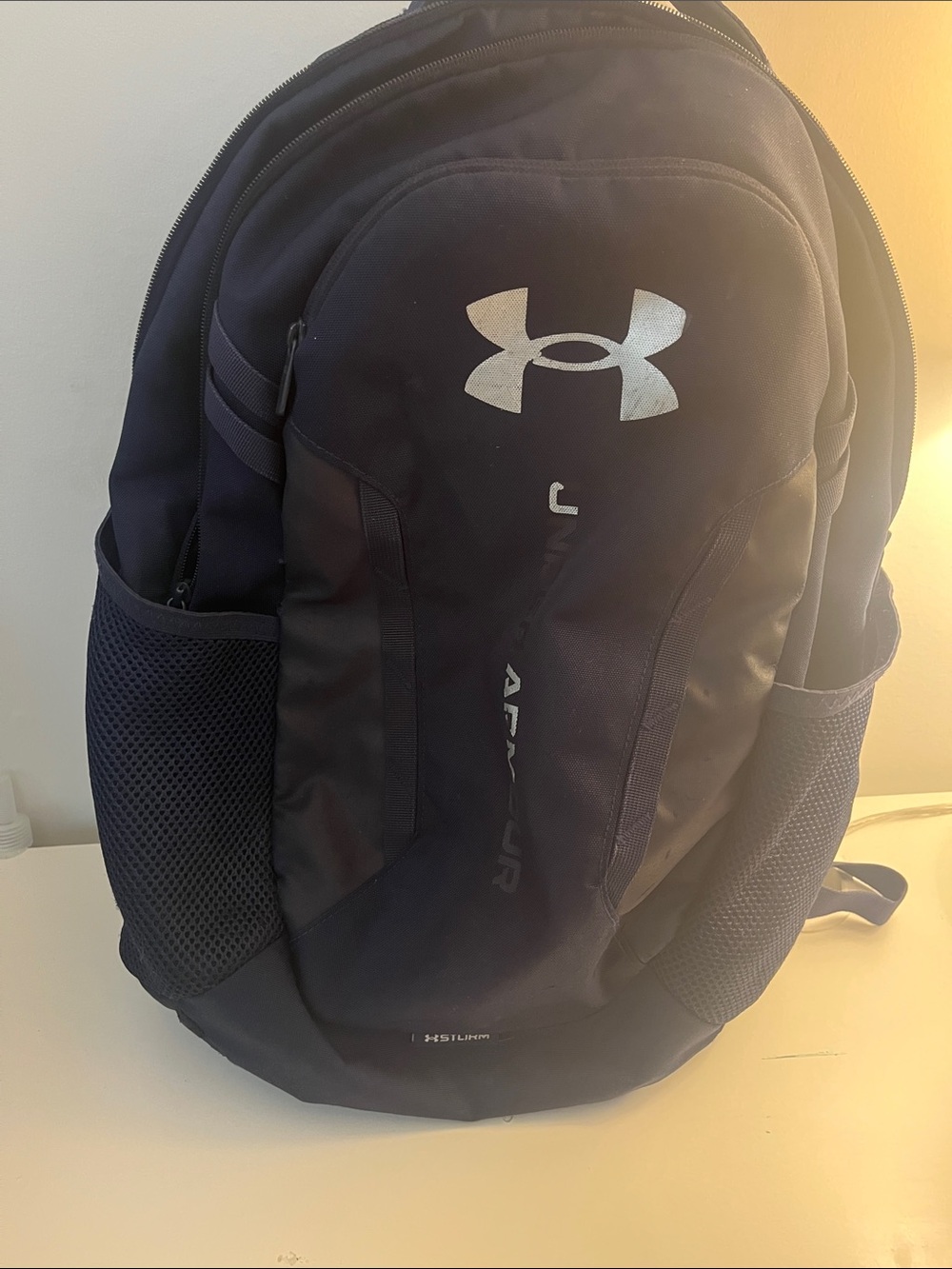 Under Armour Navy Blue Men's Training Backpack with Reflective Logo